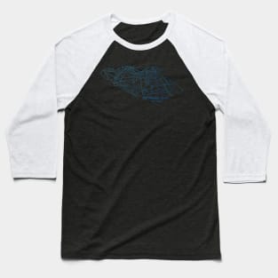 Vail Trail Map Baseball T-Shirt